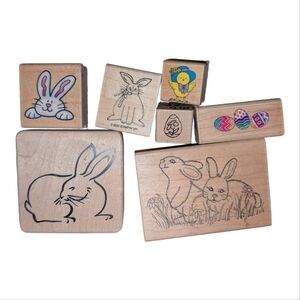 Blundle Of Easter Themed Rubber Stamps